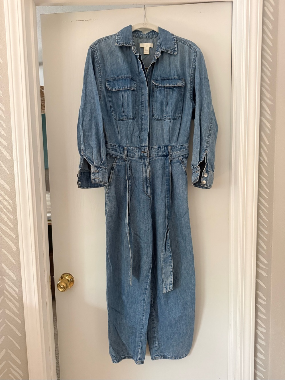 Denim HM Jumpsuit Utility Coat - Blue